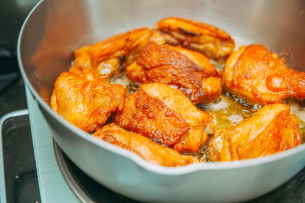 Pollo ai funghi e limone