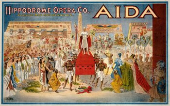 Una locandina per l'Aida